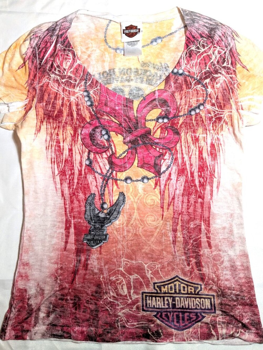 Women's Harley-Davidson Chester's Jackson Hole Wyoming 2011 Top Size Medium